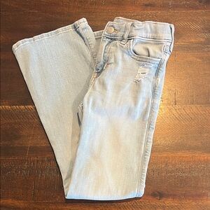 Abercrombie Distressed girl flared Jeans